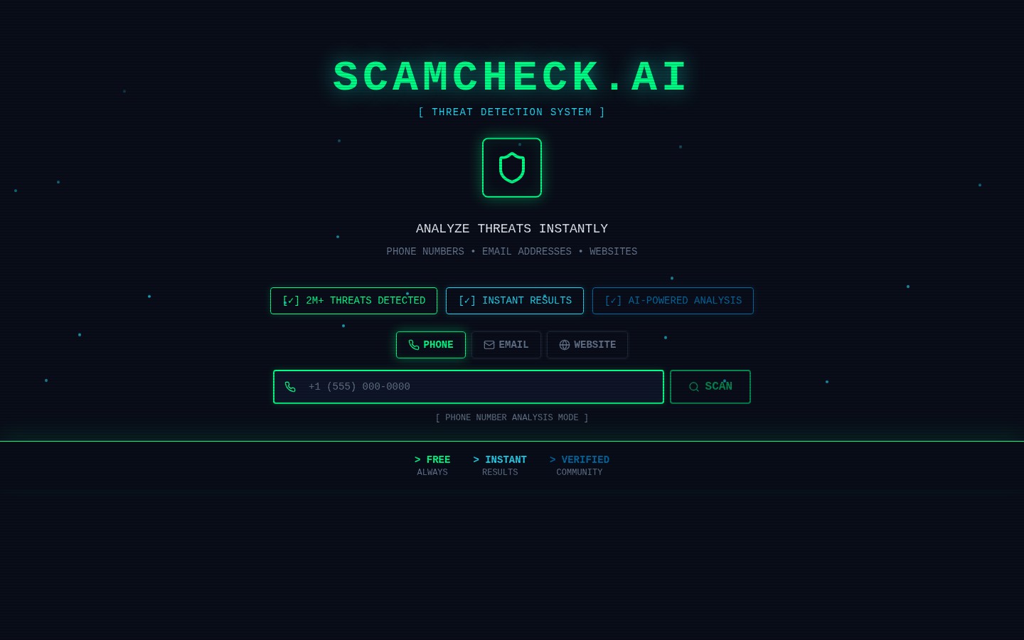 Scam Checker — AI-powered online safety and scam detection tool